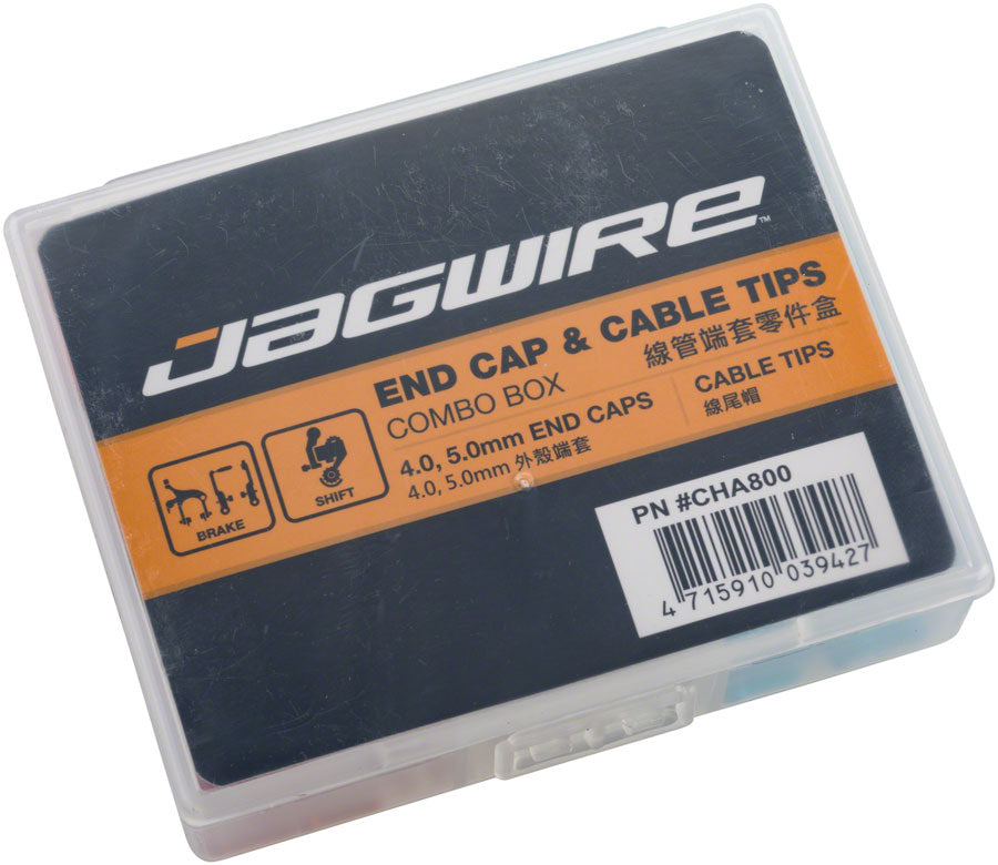 Jagwire Housing End Cap Combo Kit Red / Silver / Blue Alloy Cables and Housing Jagwire   