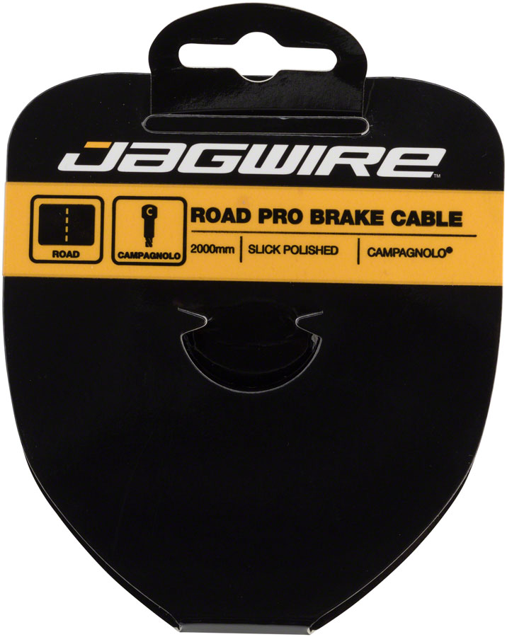 Jagwire Pro Brake Cable 1.5x2000mm Pro Polished Slick Stainless Campagnolo Cables and Housing Jagwire   