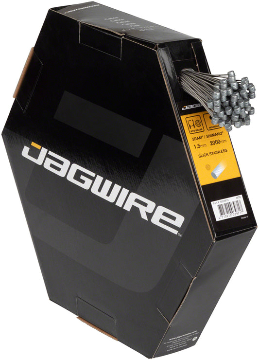 Jagwire Sport Brake Cable 1.5x2000mm Slick Stainless SRAM/Shimano MTB Box of 100 Cables and Housing Jagwire   