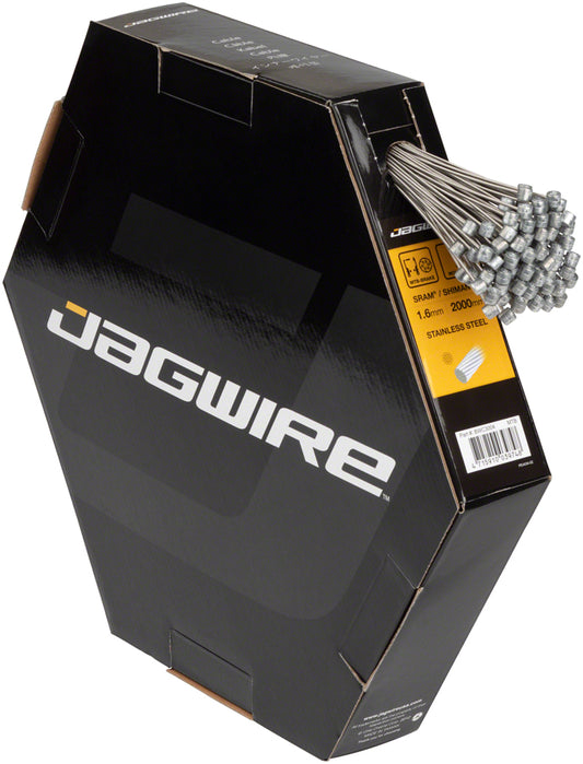 Jagwire Brake Cable Basics 1.6x2000mm Stainless SRAM/Shimano MTB Box of 100 Cables and Housing Jagwire   