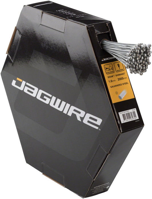 Jagwire Brake Cable Basics 1.6x2000mm Galvanized SRAM/Shimano Road Box of 100 Cables and Housing Jagwire   
