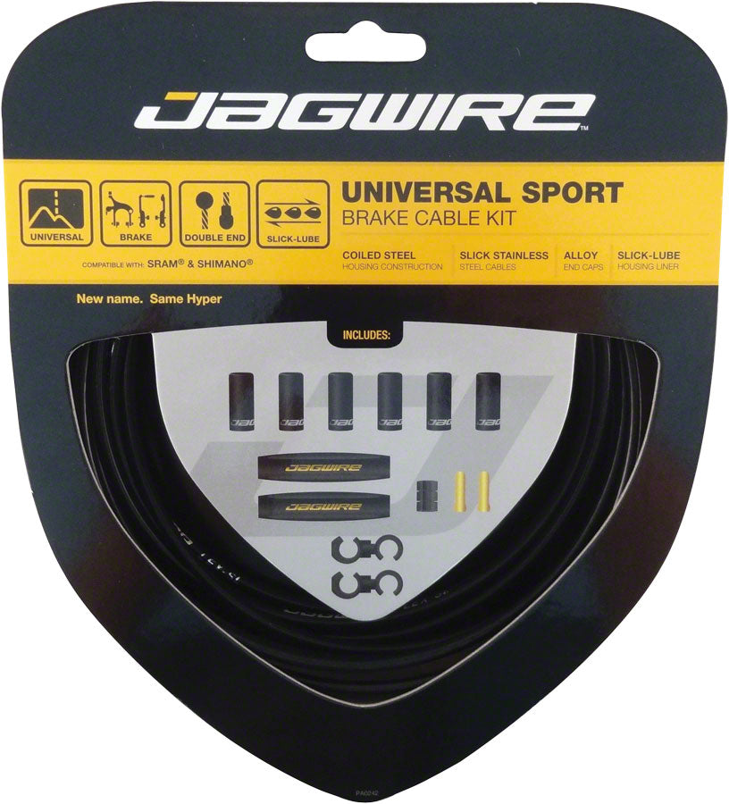 Jagwire Universal Sport Brake Cable Kit Black Cables and Housing Jagwire   