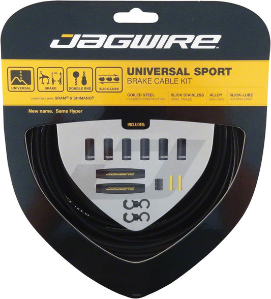 Jagwire Universal Sport Brake Cable Kit Black Cables and Housing Jagwire   