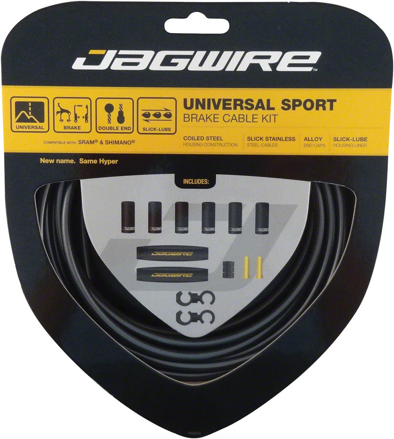 Jagwire Universal Sport Brake Cable Kit Ice Gray Cables and Housing Jagwire   