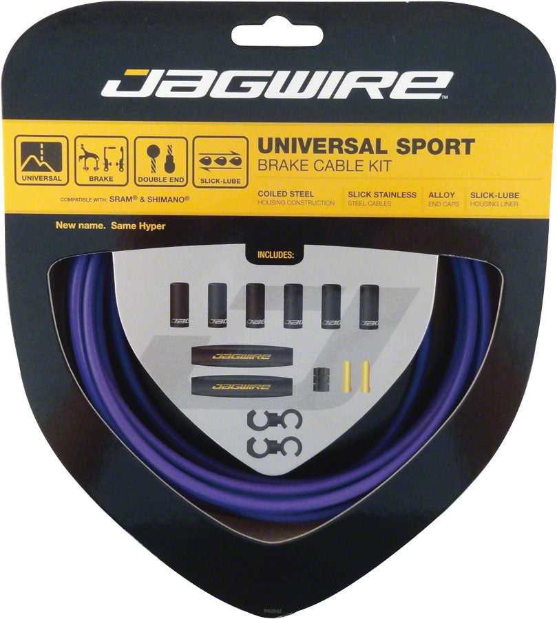 Jagwire Universal Sport Brake Cable Kit Purple Cables and Housing Jagwire   