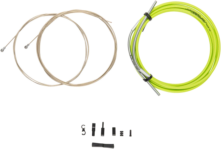 Jagwire Pro Brake Cable Kit Road SRAM/Shimano Organic Green Cables and Housing Jagwire   