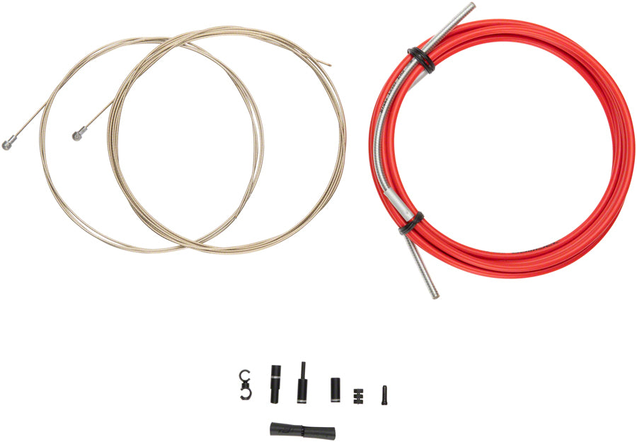 Jagwire Pro Brake Cable Kit Road SRAM/Shimano Red Cables and Housing Jagwire   