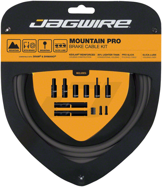 Jagwire Pro Brake Cable Kit Mountain SRAM/Shimano Ice Gray Cables and Housing Jagwire   