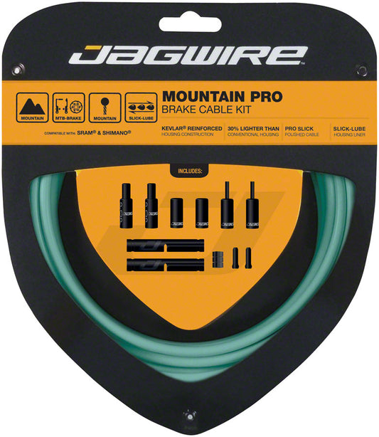 Jagwire Pro Brake Cable Kit Mountain SRAM/Shimano Bianchi Celeste Cables and Housing Jagwire   