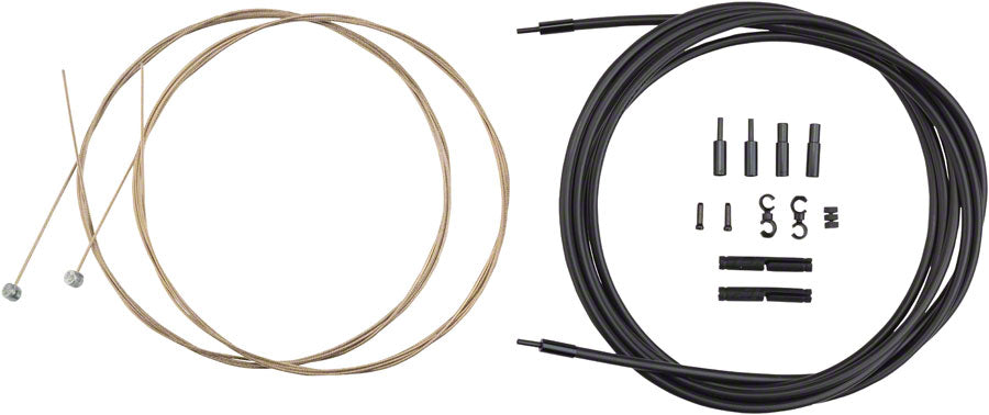 Jagwire Pro Brake Cable Kit Mountain SRAM/Shimano Stealth Black Cables and Housing Jagwire   