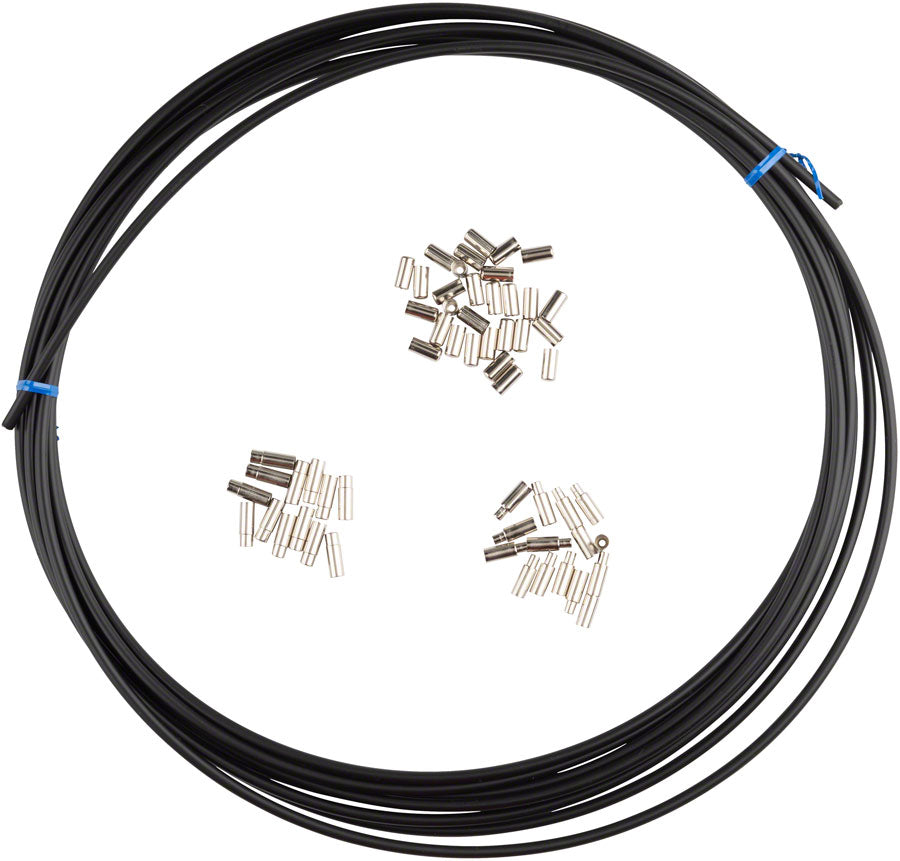 Shimano SP51 Derailleur Housing 5mm x 25 feet Black with End Caps Cables and Housing Shimano   