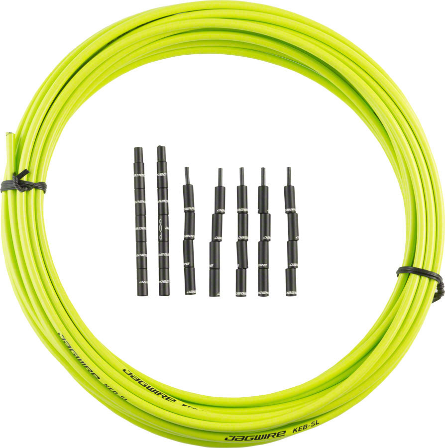 Jagwire 5mm Pro Compressionless Brake Housing Slick-Lube Liner 10M Roll Organic Green Cables and Housing Jagwire   