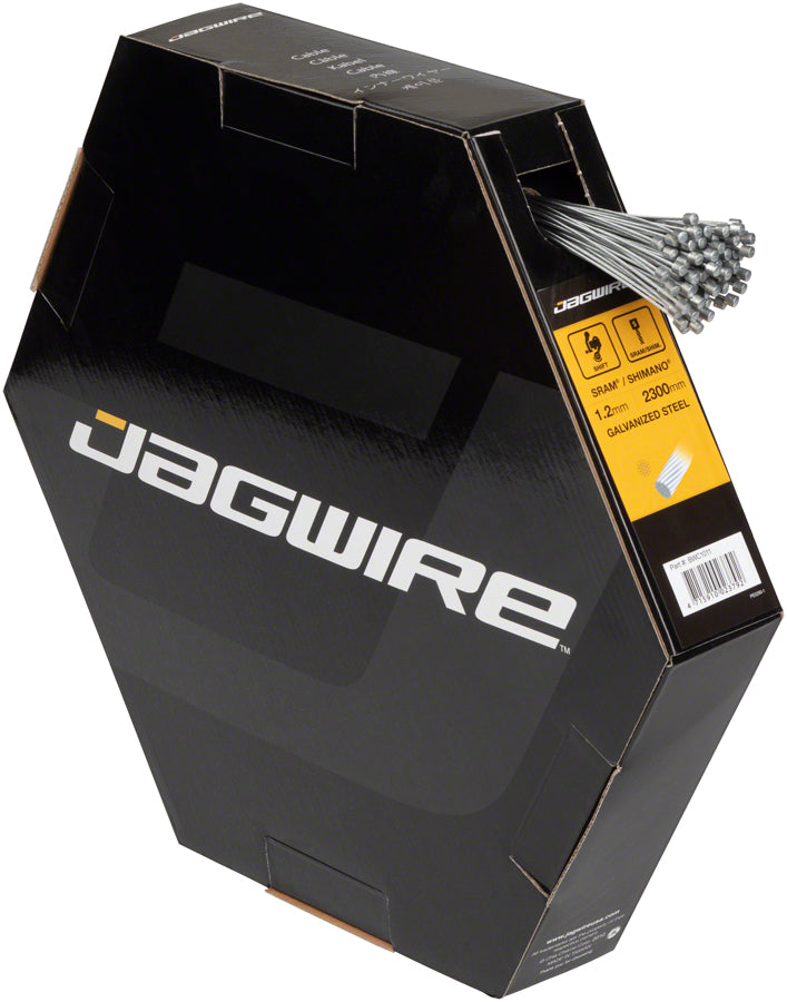 Jagwire Basics Shift Cable - 1.2 x 2300mm Galvanized Steel For SRAM/Shimano Box of 100 Cables and Housing Jagwire   
