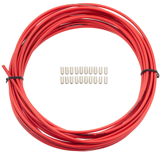 Jagwire 5mm Sport Brake Housing with Slick-Lube Liner 10M Roll Red Cables and Housing Jagwire   