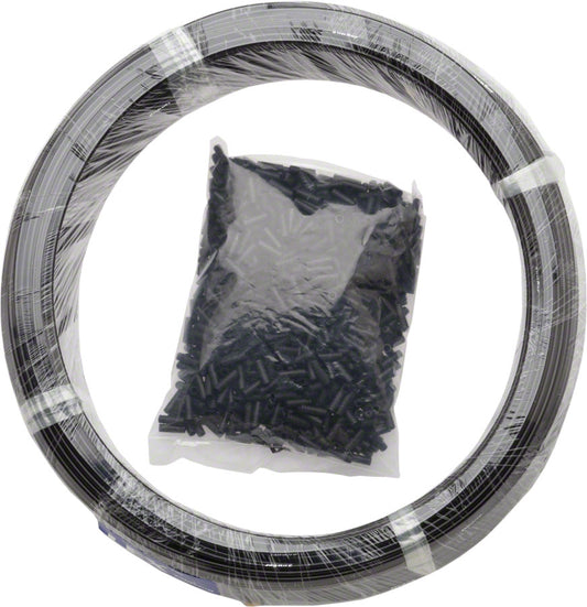 Jagwire Basics Derailleur Housing - 4mm 200M Shop Box with End Caps Black Cables and Housing Jagwire   