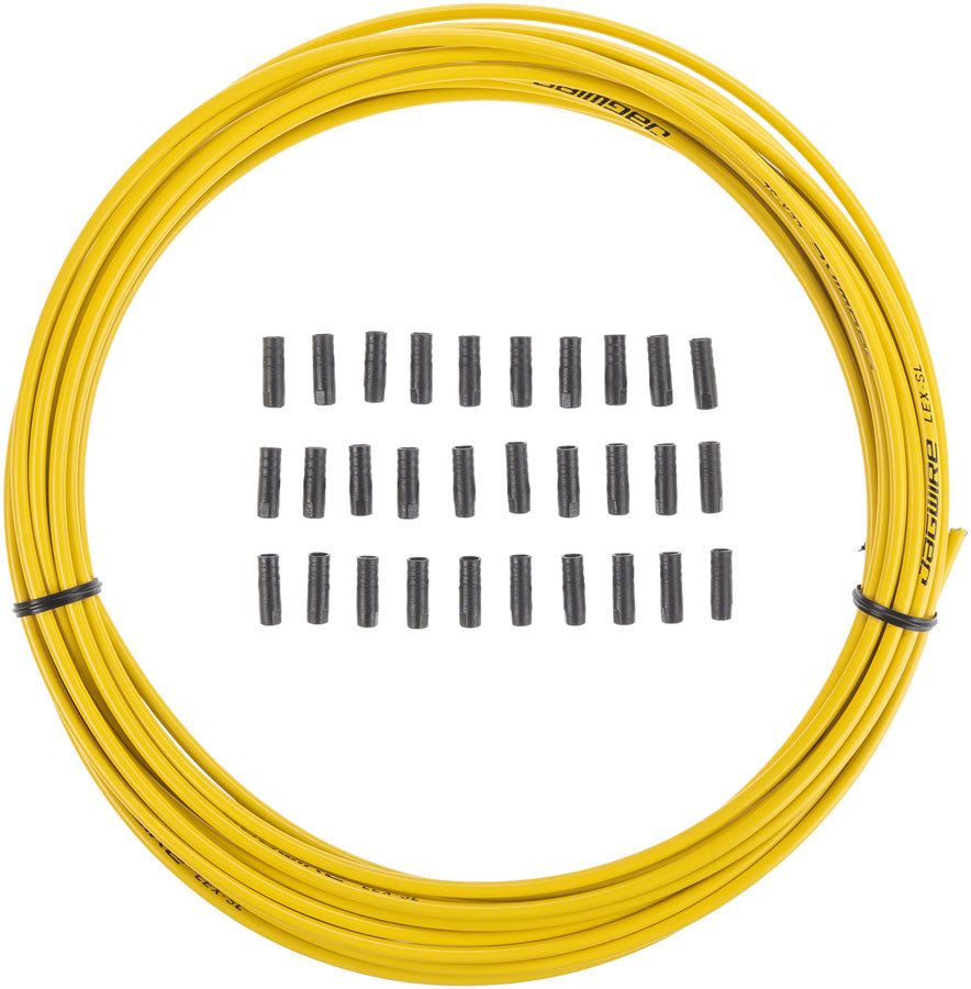 Jagwire 4mm Sport Derailleur Housing with Slick-Lube Liner 10M Roll Yellow Cables and Housing Jagwire   