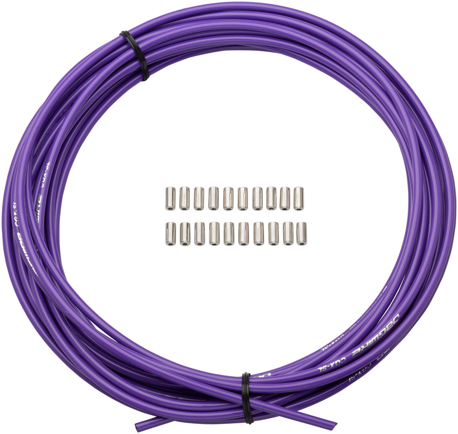 Jagwire 5mm Sport Brake Housing Slick-Lube Liner 10M Roll Purple Color Purple Cables and Housing Jagwire   