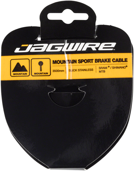 Jagwire Sport Brake Cable Slick Stainless 1.5x3500mm SRAM/Shimano Mountain Tandem Cables and Housing Jagwire   