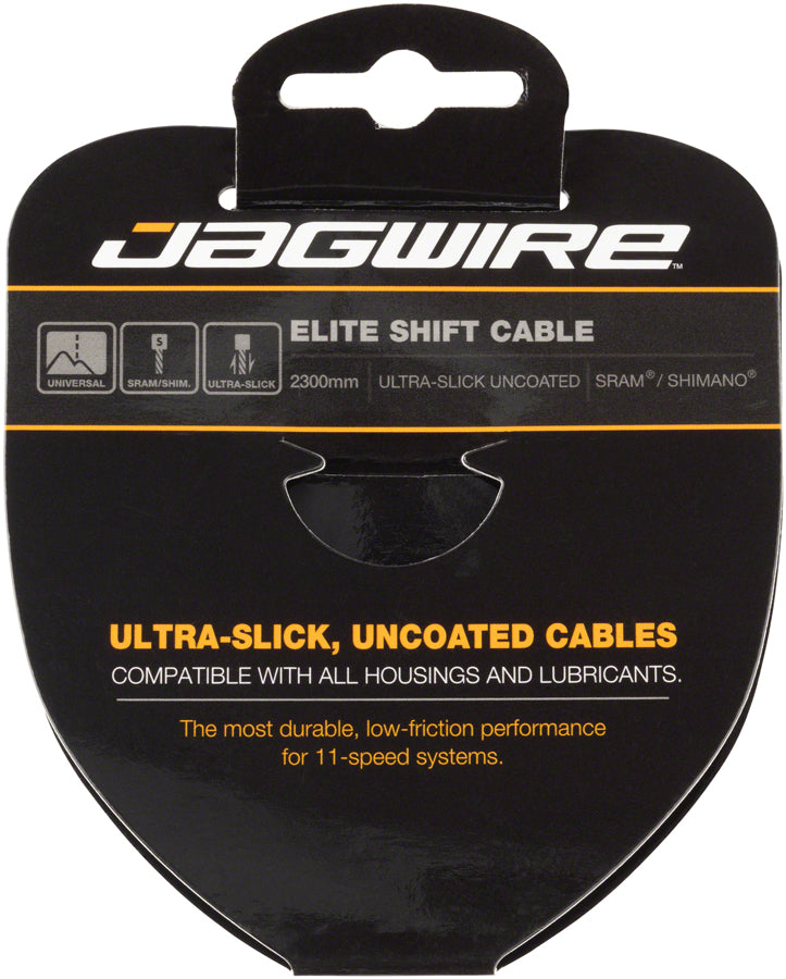 Jagwire Elite Ultra-Slick Shift Cable - 1.1 x 2300mm Polished Stainless Steel For SRAM/Shimano Cables and Housing Jagwire   