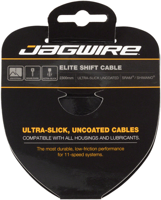 Jagwire Elite Ultra-Slick Shift Cable - 1.1 x 2300mm Polished Stainless Steel For SRAM/Shimano Cables and Housing Jagwire   