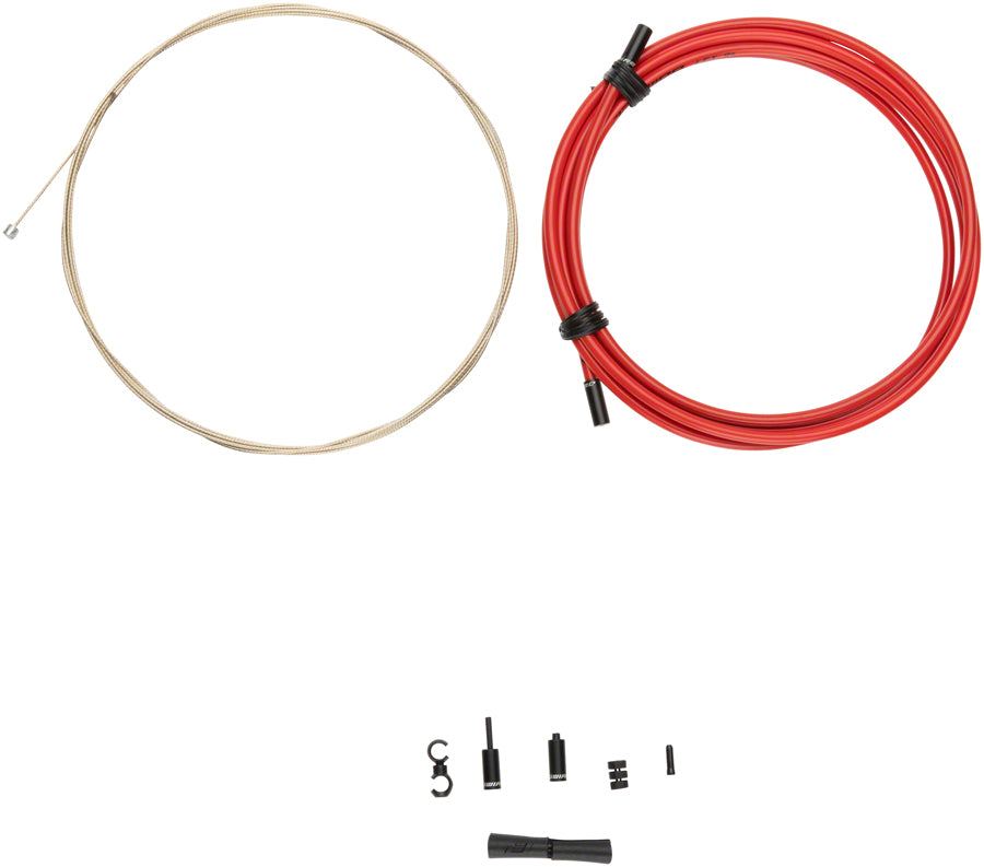 Jagwire 1x Pro Shift Kit Road/Mountain SRAM/Shimano Red Cables and Housing Jagwire   