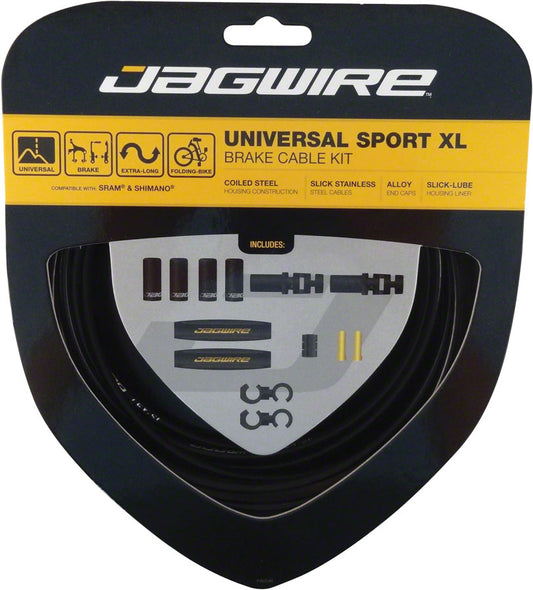 Jagwire Universal Sport Brake XL Kit Black Cables and Housing Jagwire   