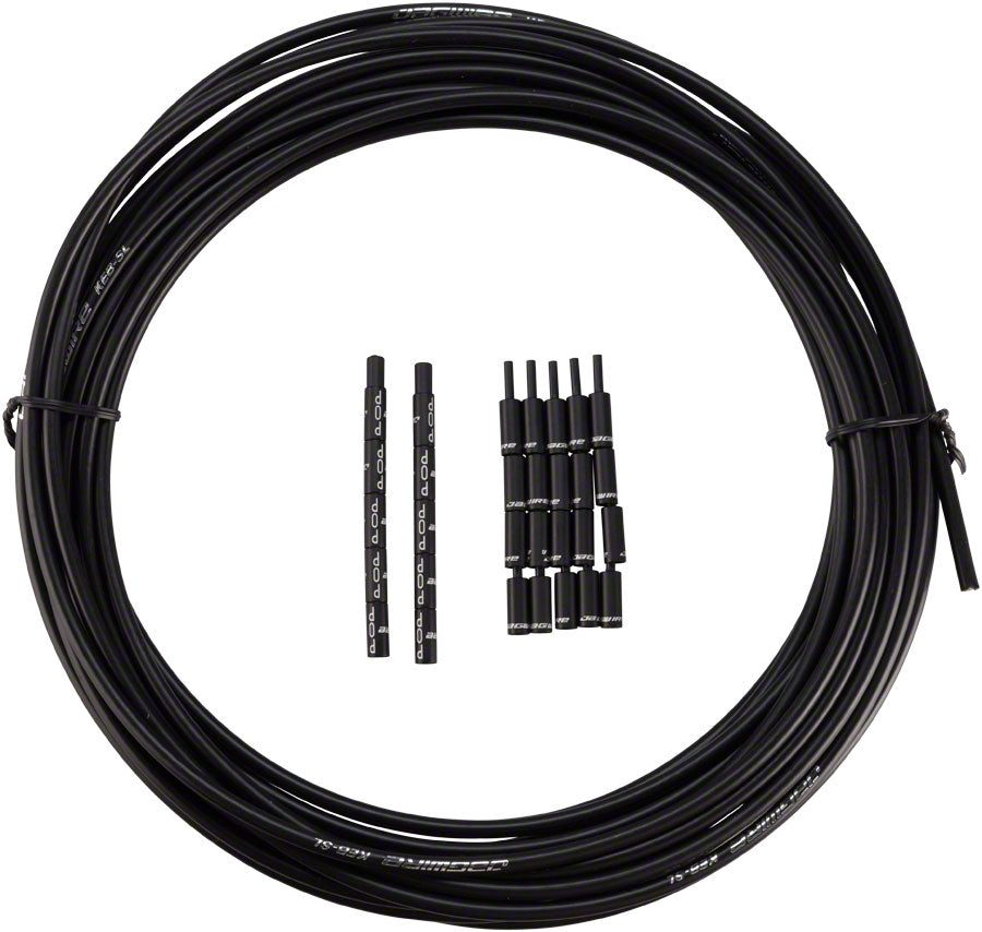 Jagwire 5mm Pro Compressionless Brake Housing Slick-Lube Liner 10M Roll BLK Cables and Housing Jagwire   
