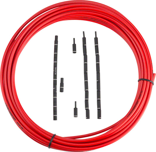 Jagwire 5mm Pro Compressionless Brake Housing Slick-Lube Liner 10M Roll Red Cables and Housing Jagwire   