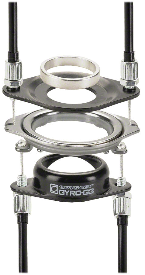 Odyssey Gyro G3 1-1/8" Detangler Black Detanglers Odyssey   