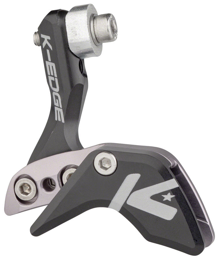K-EDGE 1x Race Chain Guide - For Single Chainring Braze-on Black Chain Retention Systems K-Edge   