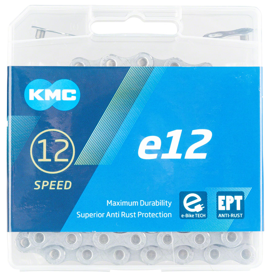 KMC e12 EPT Chain - 12-Speed 136 Links Silver Chains KMC   