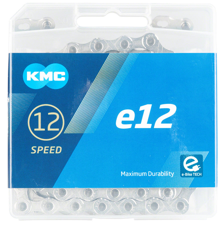 KMC e12 Chain - 12-Speed 136 Links Silver Chains KMC   