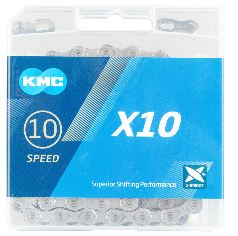 KMC X10 Chain - 10-Speed 116 Links Gray