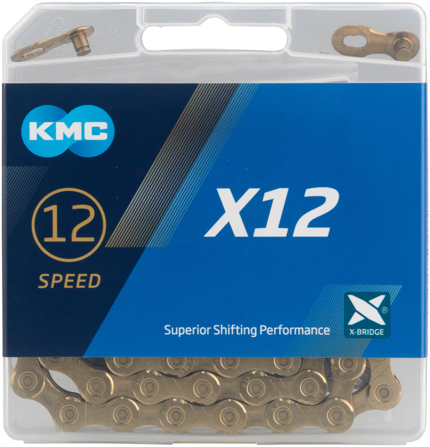 KMC X12 Chain - 12-Speed 126 Links Gold