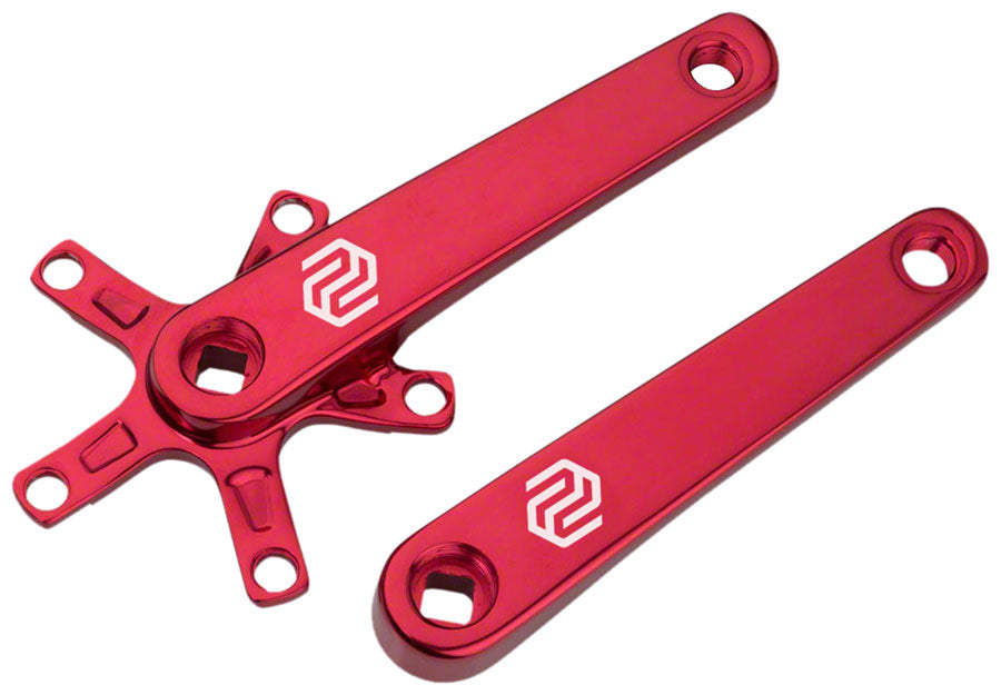 Promax SQ-1 Crank Arm Set - 150mm Square Taper JIS Spindle Interface 110mm BCD Red BMX Cranksets Promax   