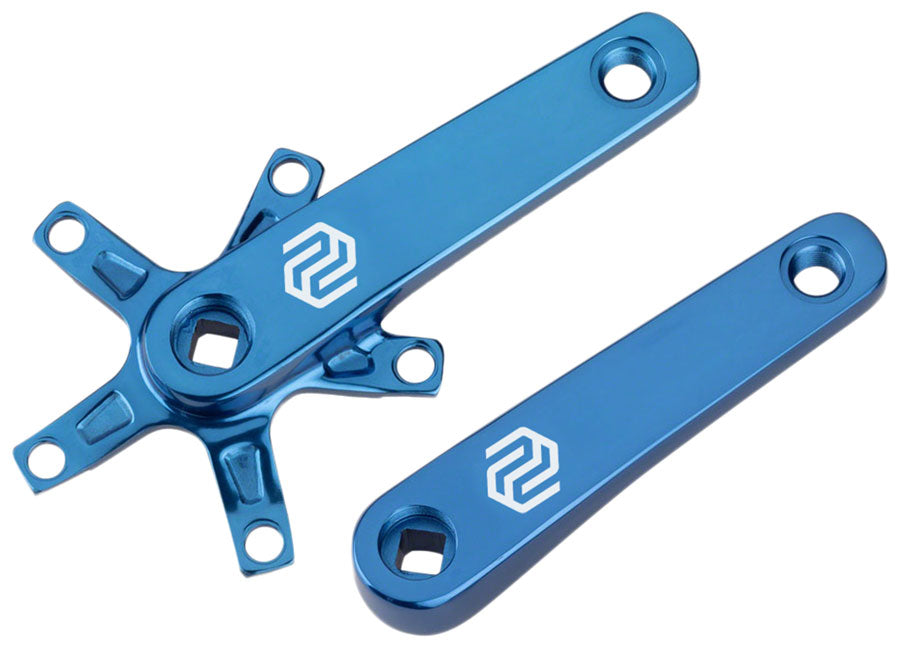 Promax SQ-1 Crank Arm Set - 160mm Square Taper JIS Spindle Interface 110mm BCD Blue BMX Cranksets Promax   