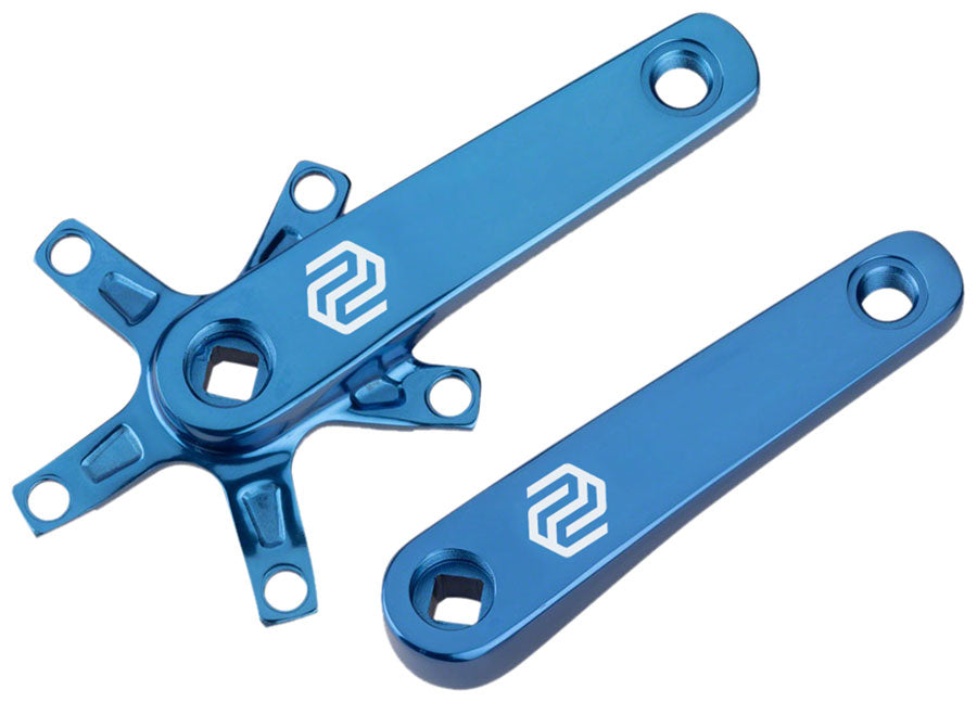 Promax SQ-1 Crank Arm Set - 170mm Square Taper JIS Spindle Interface 110mm BCD Blue BMX Cranksets Promax   