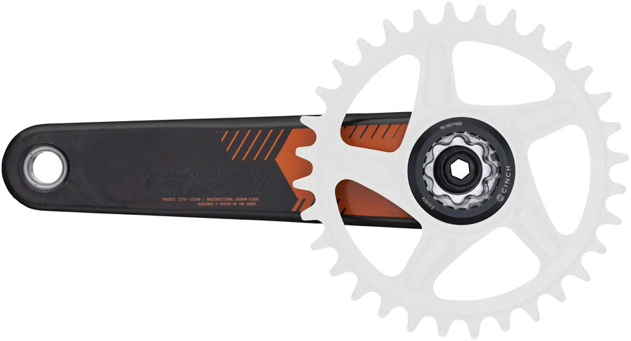 RaceFace ERA Crankset - 175mm Direct Mount 136mm Spindle CINCH Interface Carbon Orange Cranksets and Arms Race Face   