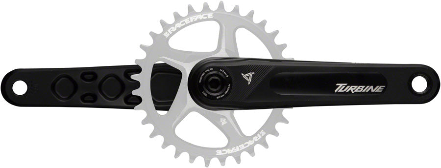 RaceFace Turbine Crankset - 165mm Direct Mount 136mm Spindle CINCH Interface 7050 Aluminum BLK Cranksets and Arms Race Face   