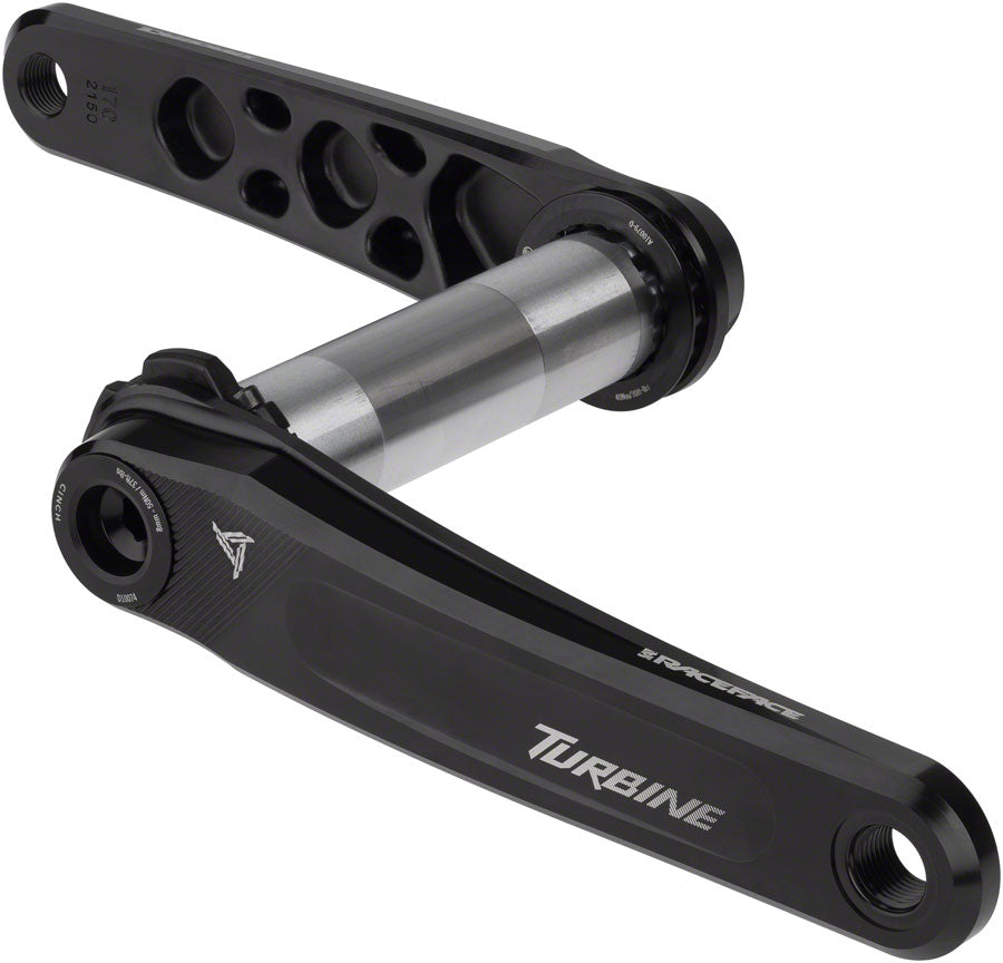RaceFace Turbine Crankset - 165mm Direct Mount 136mm Spindle CINCH Interface 7050 Aluminum BLK Cranksets and Arms Race Face   