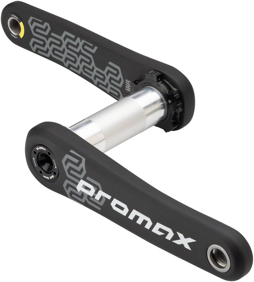 Promax CK-1 Carbon Crankset - 175mm  2-PC Direct Mount SRAM 3-Bolt 30mm Spindle BLK BMX Cranksets Promax   