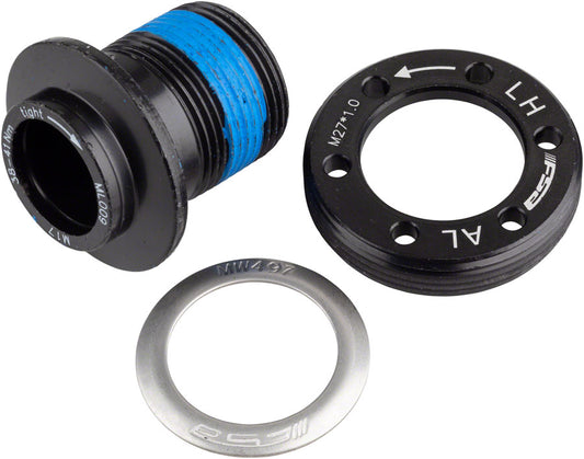 Full Speed Ahead QR-20 Self Extracting Crank Bolt Assembly - M17 Bolt M27 Cap Anodized BLK Crank Bolts and Parts FSA   