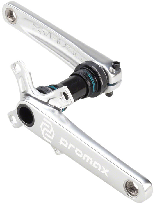 Promax CF-2 Crankset - 170mm 24mm Spindle 2-Piece 68mm English BB Included Silver BMX Cranksets Promax   