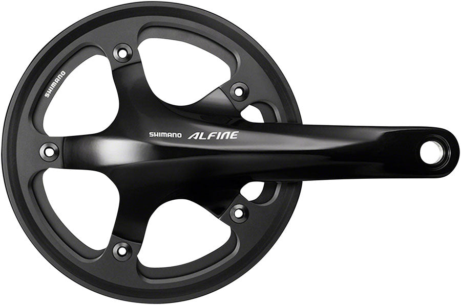 Shimano Alfine FC-S501 Crankset - 170mm 8/9-Speed 130BCD 39t 24mm Hollow Spindle Includes BSA Bottom Bracket BLK Cranksets and Arms Shimano   
