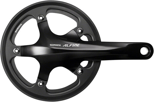 Shimano Alfine FC-S501 Crankset - 170mm 8/9-Speed 130BCD 39t 24mm Hollow Spindle Includes BSA Bottom Bracket BLK Cranksets and Arms Shimano   