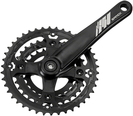 Samox AF26 Crankset - 170mm 9/10-Speed 44/32/22t 104/64 BCD JIS Square Taper Spindle Interface Spindle Bolts Sold Separate BLK Cranksets and Arms SAMOX   