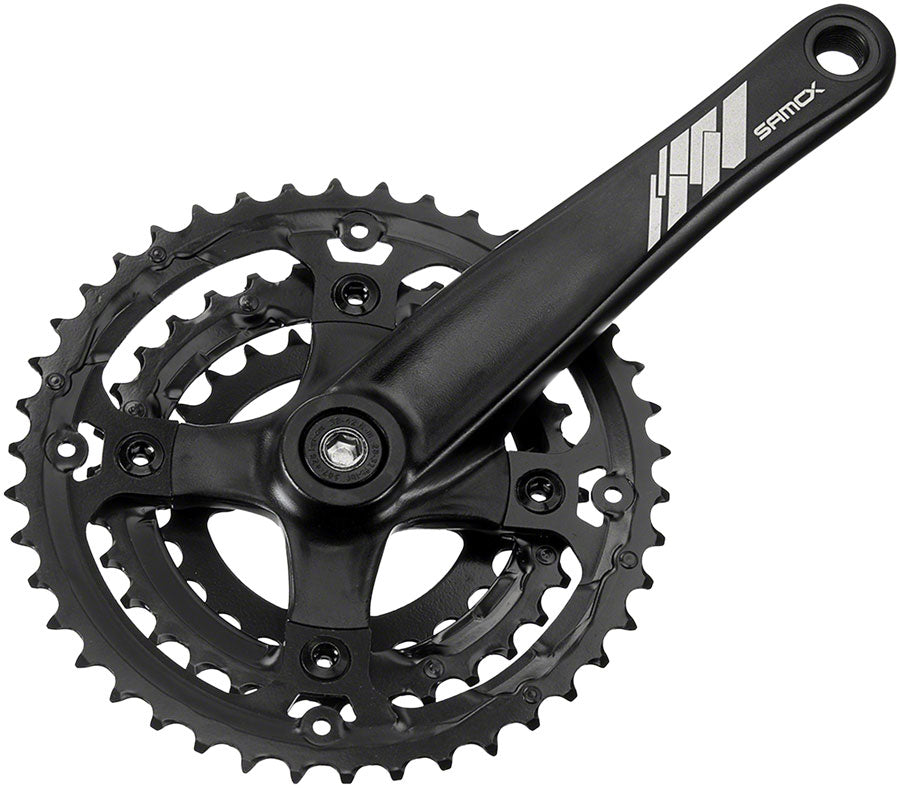 Samox AF26 Crankset - 175mm 9/10-Speed 44/32/22t 104/64 BCD JIS Square Taper Spindle Interface Spindle Bolts Sold Separate BLK Cranksets and Arms SAMOX   