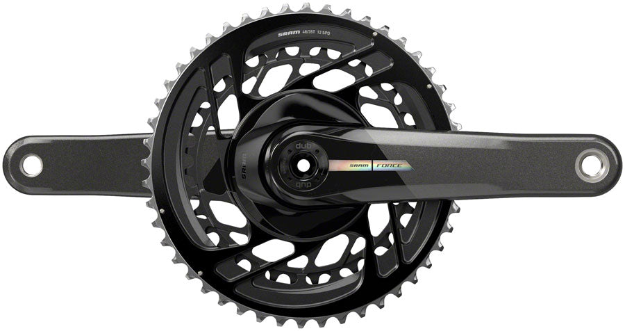 SRAM Force Crankset - 165mm 2x 12-Speed 48/35t Direct Mount DUB Spindle Interface Iridescent Gray D2 Cranksets and Arms SRAM   