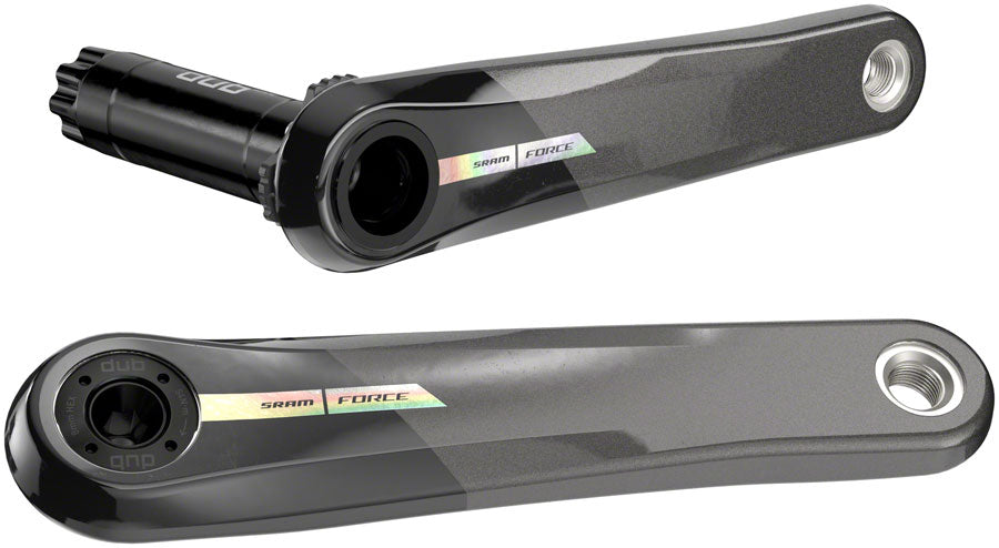 SRAM Force Wide Crank Arm Assembly - 167.5mm 12-Speed 8-Bolt Direct Mount DUB Spindle Interface Iridescent Gray D2 Cranksets and Arms SRAM   
