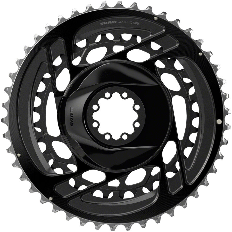 SRAM Force 2x Chainring Kit - 46/33t 2x12-Speed 8-Bolt Direct Mount Black D2 Chainrings SRAM   